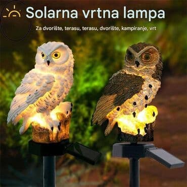 kompresor za lopte: Solarna vrtna lampa – Sova - Dekorativna LED lampa u obliku sove za — 1