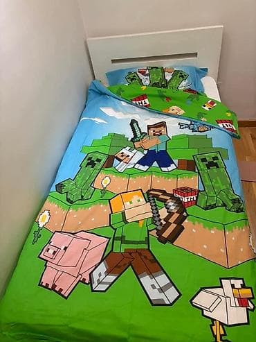 delta tekstil: Minecraft posteljina za jednokrevetni krevet, sa upečatljivim motivima — 3