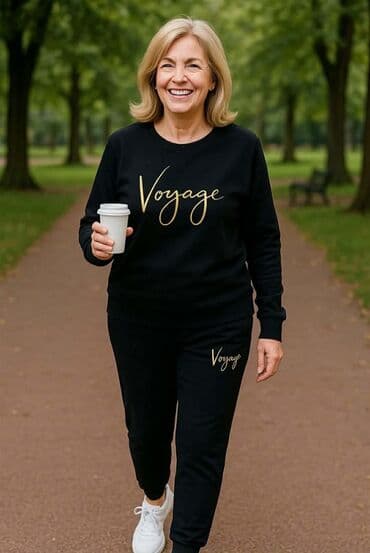 Gornji deo: 💥Ženski komplet trenerke – crna dukserica i donji deo ✅Pamuk xs s m l — 6