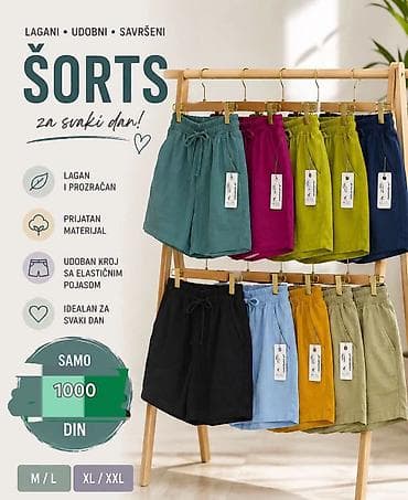 Lagan i udoban ženski šorts za svaki dan. - Materijal: prijatan