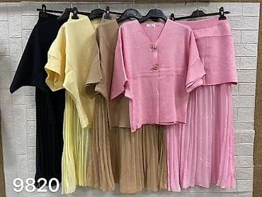 Venčanice i aksesoari: ✨Damski dvodelni komplet – lepršavi kardigan i plisirana suknja ✅2900 — 5