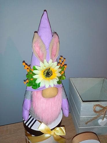 figura bika: Dekorativni patuljci sa uskršnjim motivima – ručno izrađeni - — 8