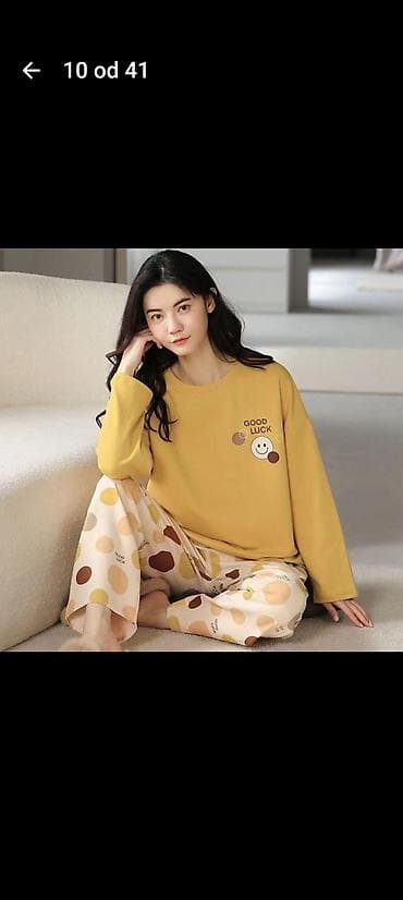 Kape i aksesoari: Ženske pidžame – dvodelni kompleti - Gornji deo: dug rukav, udoban — 10