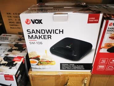 slavine za sudoperu sa bojlerom: Vox aparat za sendviče SM-106, snage 750W. Ima nelepljive gril ploče i — 1