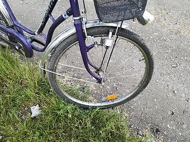 tegovi cena: Ženski gradski bicikl – ljubičasti ram sa spuštenom gornjom cevkom — 3