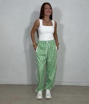 pull and bear pantalone: ✅Ženske trenerke sa leopard printom - Model: široke sportske — 5