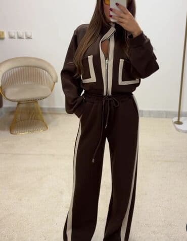 Ostala ženska odeća: One size, Prugasti, bоја - Braon — 10