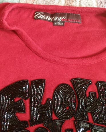 top ispod sakoa: M (EU 38), Cotton, color - Red — 2