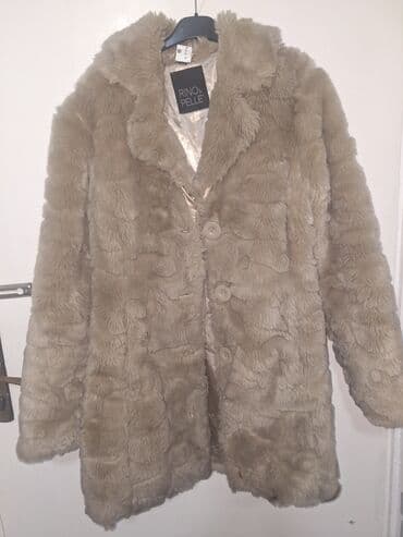 Vests: M, With lining, Faux fur, color - Beige — 1