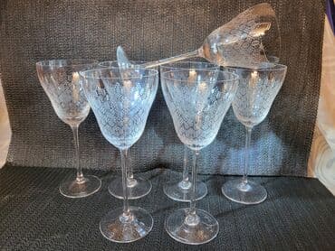 swarovski case za vino cena: Case Rosenthal kristal za vino,rucni rad 70te.godine Nemacka. Case — 1