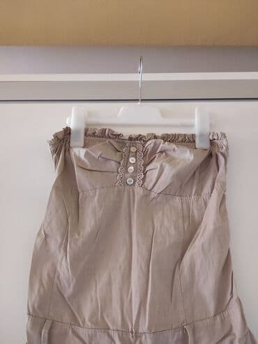 haljine c a: A-Dress 2XS (EU 32), color - Beige, Without sleeves — 2