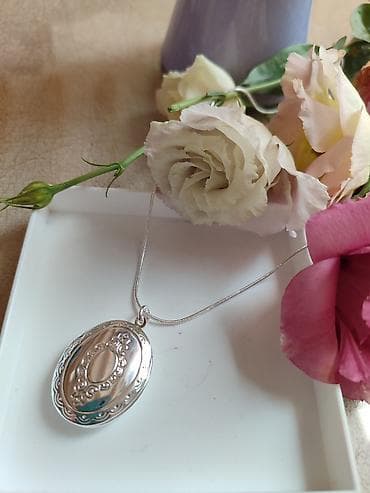 pandora ogrlica: Srebrni lančić sa medaljonomžig 925 - Materijal: fino srebro 925 — 4
