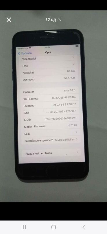 bežične slušalice u boji cena: Apple iPhone iPhone 8 Plus, 64 GB, Black, Fingerprint — 9