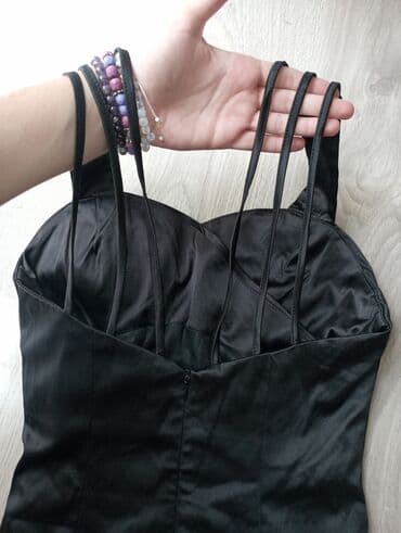 S, color - Black, Cocktail, With the straps — 6