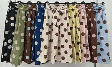 odeća za bicikliste: Ženska midi suknja sa velikim tufnama i mašnom - Kroj: A-linija/midi — 3