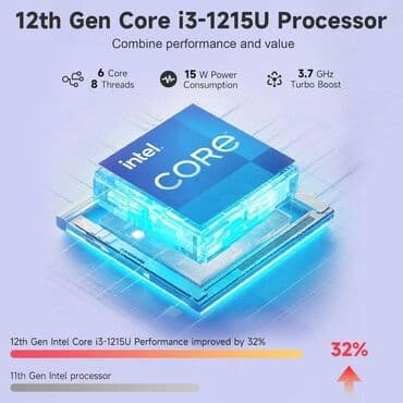 bezicne bluetooth slusalice: Intel Core i3, 64 GB OZU, 15.6 " — 6