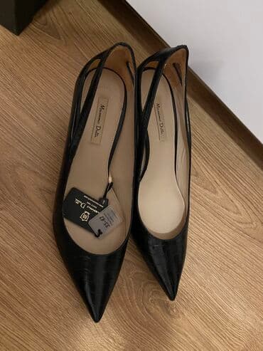 bež čizme od brušene kože: Pumps, Massimo Dutti, 39 — 4