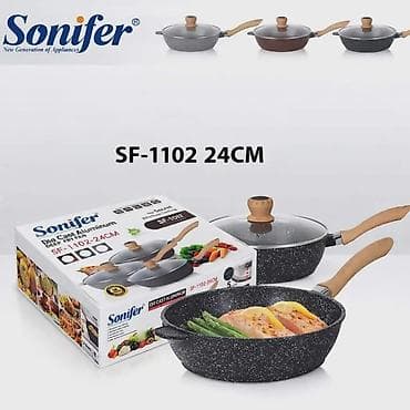 Alati i mašine: Tiganj Sonifer SF-1102, prečnik 24 cm - Duboki tiganj od livenog — 3