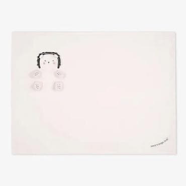vacuum sealer cena: Kikkaboo bebi ćebence sa 3D vezom 75x100 Hedge Hugs Mekano flis — 3