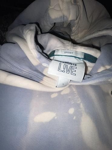 adidas zeleni duks: Lacoste L!VE unisex dukserica s kapuljačom, veličina L. Model sa — 3