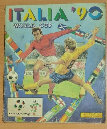 album za sličice: Album Italija 90 popunjen, polovan — 2