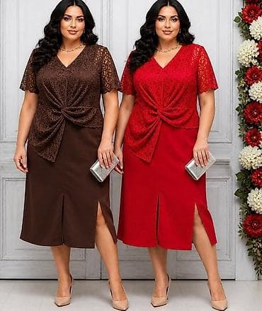 05. PONOVO DOSTUPNE‼️‼️‼️ Haljina za punije 2XL 3XL 4XL Cena : 2.900