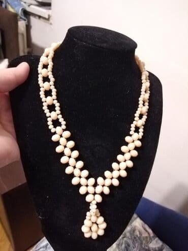 handmade torbe: Pearl necklace, Handmade, Material: Crystal — 3