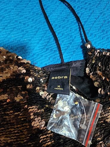 Topovi: Ženska top-majica sa šljokicama – Zebra, veličina M - Brend: Zebra — 3