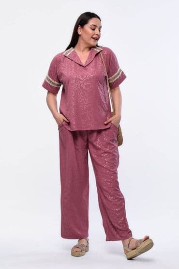 ženski kompleti za punije: ***Hit kompleti za punije dame cena 3600 Pamuk viskoza elastin Siri — 5