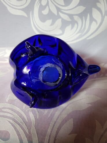 murano lusteri: Murano figura,pepeljara labud duvano staklo 70te. Figura,pepeljara — 14