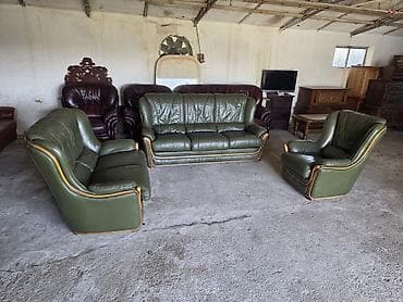 Komplet kožne garniture za dnevnu sobu – 1 - Sastav: trosed, dvosed i na lalafo.rs Komplet kožne garniture za dnevnu sobu – 1 - Sastav: trosed, dvosed i