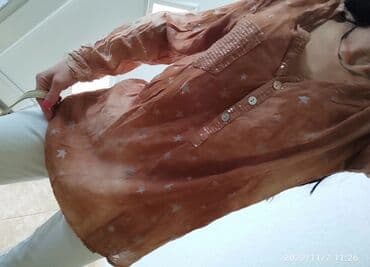 zara kozne helanke: Zara, M (EU 38), Single-colored, color - Brown — 2