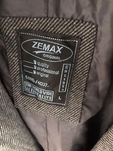 Coats and trench coats: ZEMAX muški kaput – veličina L - Boja: tamnosiva, diskretan riblja — 2