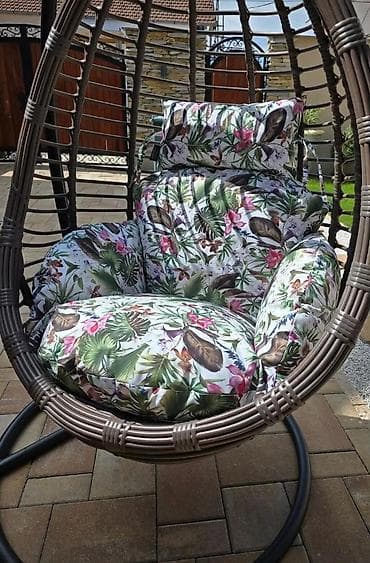 Home & Garden: Jastuk za jaje ljuljašku. Duboki,mekani sedišni jastuk,bočni nasloni i — 7