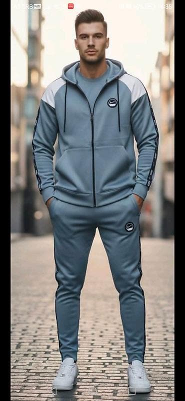 hugo trenerke: Muški komplet trenerke – dukserica na rajsferšlus i donji deo - Boja — 7