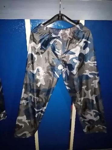 crveni komplet pantalone i sako: VOJNICKA KABANICA NOVA KOMPLET MASKIRNA JAKNA I PANTALONE | Cene — 6