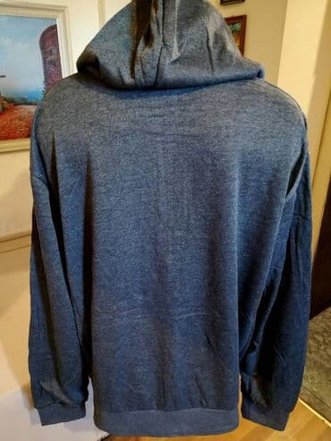 Jackets: Novi veliki pamucni muski duks sa kapuljacom Vopse Sivi 4XL . Turski — 5