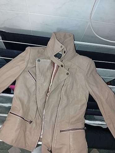 moderne kisne kabanice: Ženska kožna jakna – MİRAÇ Leather & Fur Collection - Veličina: S — 3