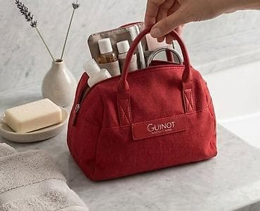 jump koferi: Guinot kozmetička torbica – elegantna toaletna torba u crvenoj boji - — 1