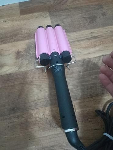 aparat za mini krofnice: Figaro-Trostruki uvijac za talasastu kosu je potpuno ispravan, u — 3