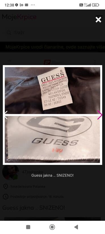 norveške zimske jakne: Guess, XL — 4