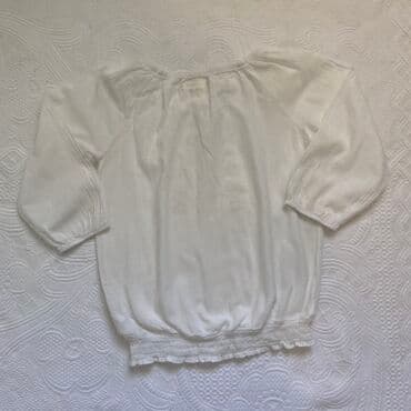 Bodiji i zeke za bebe: H&M romanticna bluza za devojcice Obucena par puta,u super stanju — 2