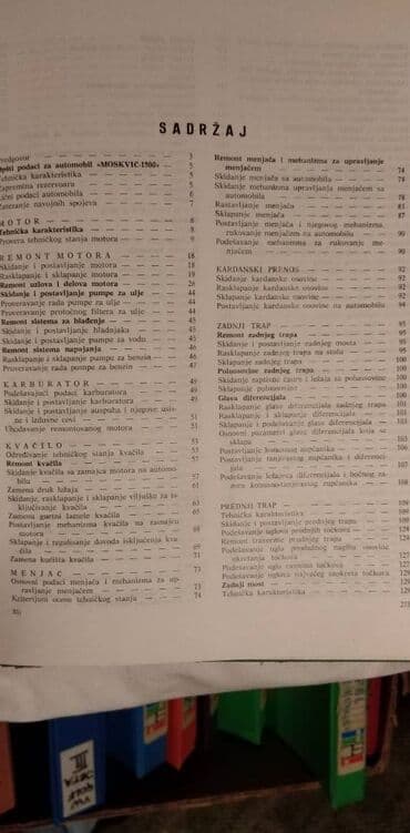 sila sve epizode sa prevodom na srpski: Radionicka knjiga za Moskvic 1500 A 4 format, srp — 5