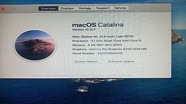 Desktop računari i radne stanice: Apple iMac A1418 (EMC 2833) – Quad‑Core Intel Core i5, 8 GB RAM • — 4