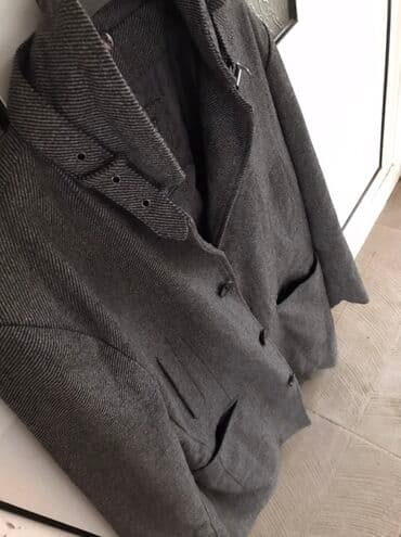 Coats and trench coats: ZEMAX muški kaput – veličina L - Boja: tamnosiva, diskretan riblja — 3