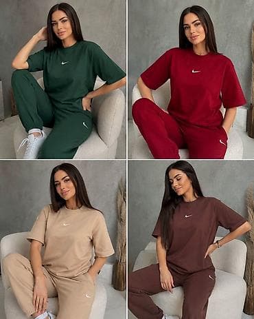 Damski komplet trenerke – majica kratkih rukava + donji deo S M L XL na lalafo.rs Damski komplet trenerke – majica kratkih rukava + donji deo S M L XL