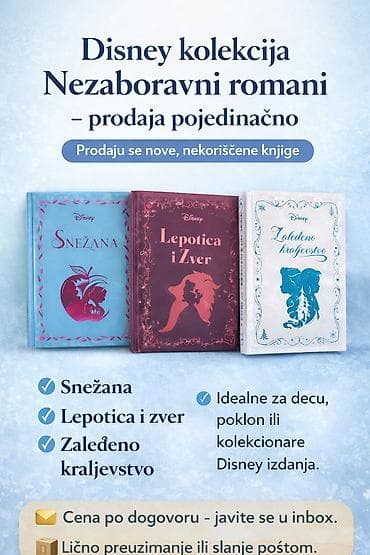 Disney kolekcija “Nezaboravni romani” – pojedinačna prodaja. Naslovi