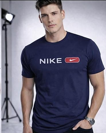 dri fit majice: Men's T-shirt Nike, bоја - Braon — 4