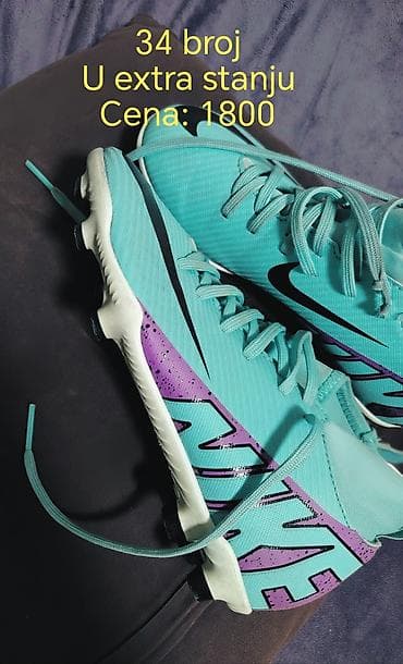 drap boja: Nike Mercurial kopačke za decu - Veličina: 34 - Cena: 1800 Detalji — 1