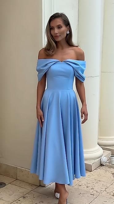 🔥Elegantna midi haljina – bardot izrez
✅3000 din